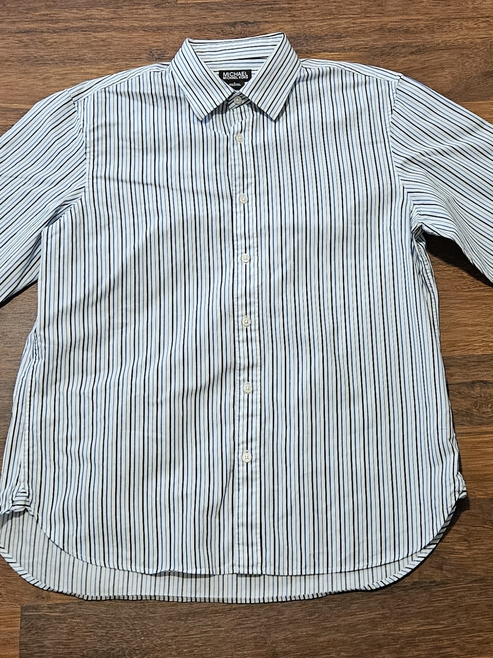 MICHAEL KORS  mens long-sleeve dress shirt SIZE Large MULTICOLOR LL6